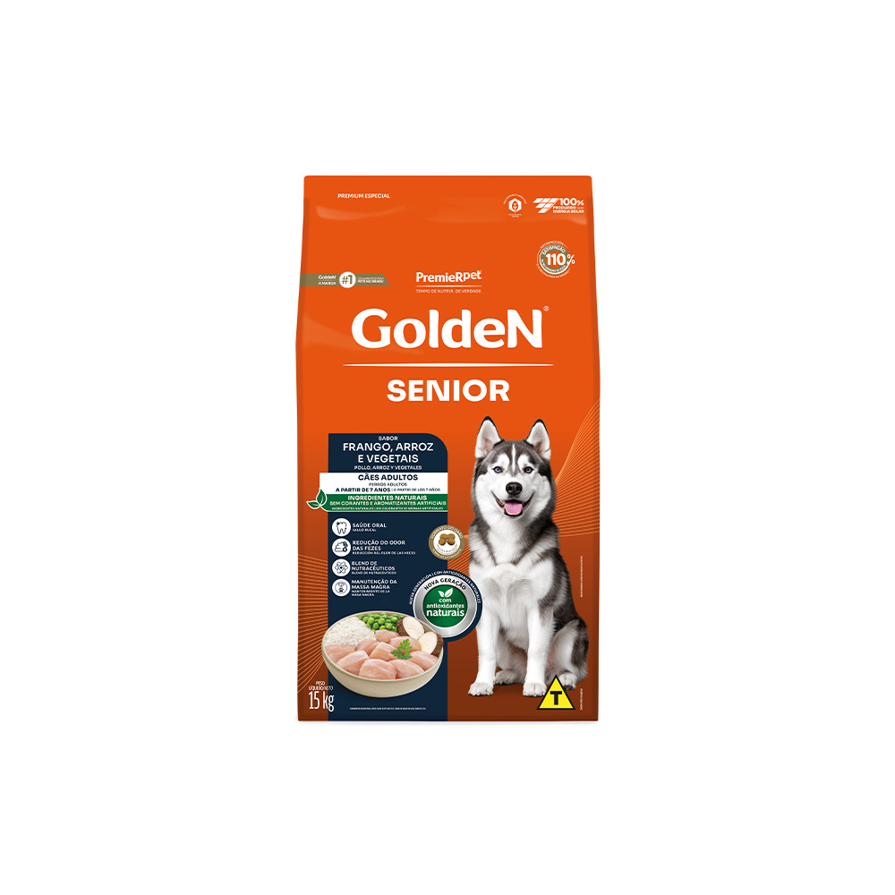 Ração Golden Sênior Frango e Arroz