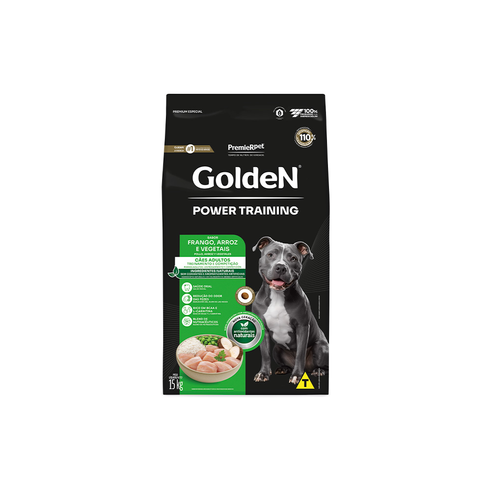 Ração Golden Power Training Frango e Arroz