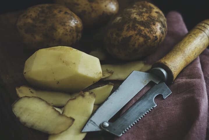 Batatas cortadas