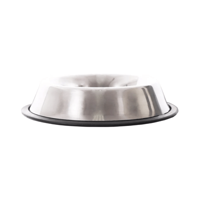 Comedouro Chalesco Antiderrapante Inox para Cães