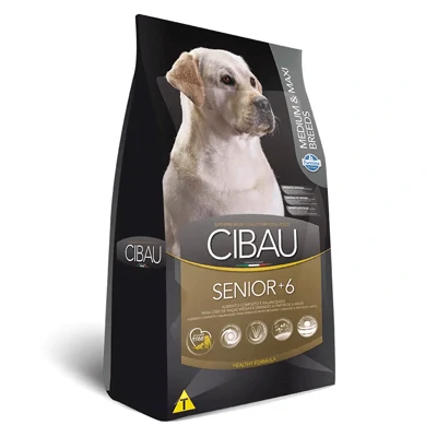 Ração Cibau Medium & Maxi Senior 6+ para Cães Adultos de Raças Médias e Grandes - 12kg