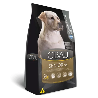 Ração Cibau Medium & Maxi Senior 6+ para Cães Adultos de Raças Médias e Grandes - 12kg