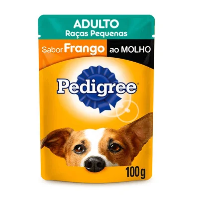 Ração Úmida Pedigree Sachê Vital Pro para Cães Adultos de Raças Pequenas Sabor Frango ao Molho - 100g