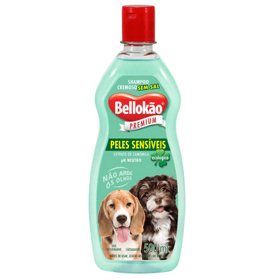 Shampoo Bellokão Pele Sensível para Cães e Gatos - 500ml