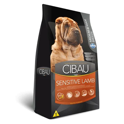 Ração Cibau Lamb Medium & Maxi Sensitive para Cães Adultos de Raças Médias e Grandes - 12kg