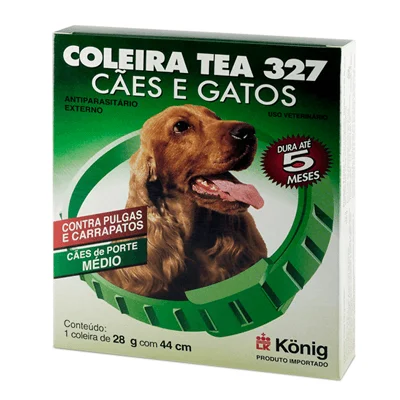 Coleira Antiparasitária Tea Konig para Cães de porte Médio