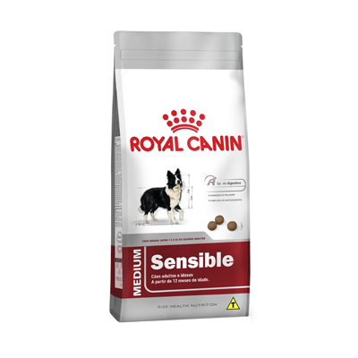 Ração Royal Canin Medium Sensible - Cães Adultos - 15kg