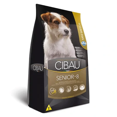 Ração Cibau Mini Breeds 8+ Senior para Cães Adultos de Raças Pequenas
