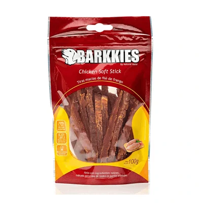 Snack Barkkies Soft Sticks para Cães 100g