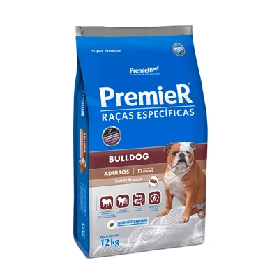 Premier Bulldog Ração Raças Específicas para Cães Adultos - 12kg