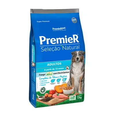 Ração Premier Seleção Natural para Cães Adultos Sabor Quinoa 12kg