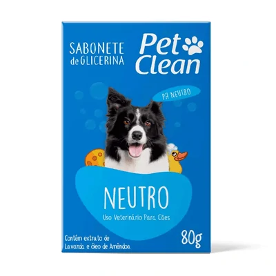 Sabonete Pet Clean Neutro para Cães e Gatos 80g