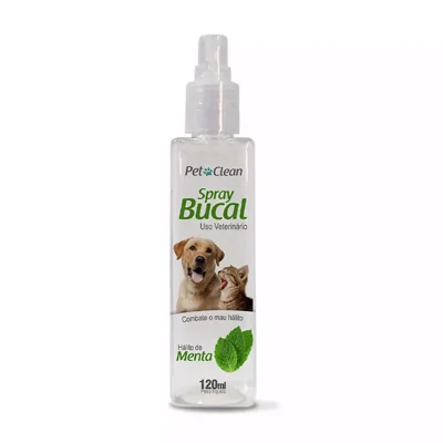 Spray Bucal Pet Clean Menta para Cães e Gatos 120ml