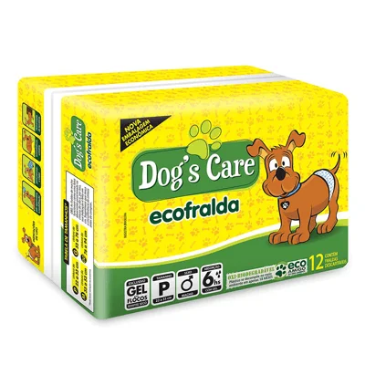 Fralda Dog's Care Ecofralda para Cães Machos 12 Unidades