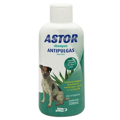 Shampoo Antipulgas Astor Mundo Animal para Cães