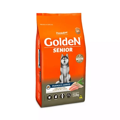 Ração Golden Fórmula Senior para Cães Adultos Sabor Frango e Arroz - 15kg


