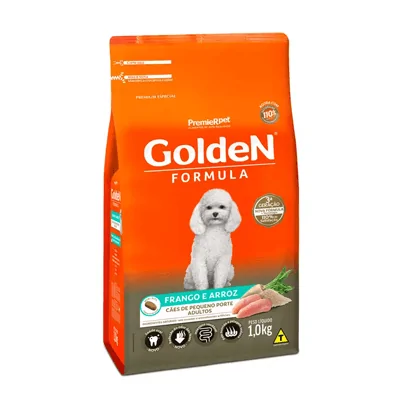 Ração Golden Fórmula Mini Bits para Cães Adultos de Pequeno Porte Sabor Frango e Arroz
