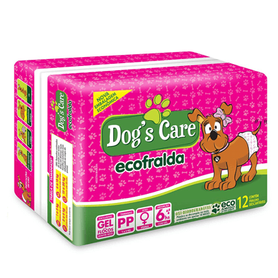 Fralda Higiênica Dogs Care Ecofralda para Cães Fêmeas 12 Unidades