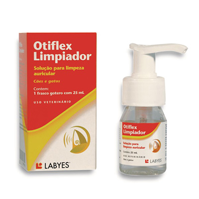 Solução Para Limpeza de Ouvidos Labyes Otiflex Para Cães e Gatos