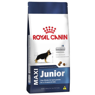 Ração Royal Canin 15kg Maxi Junior Cães Filhotes de Raças Grandes