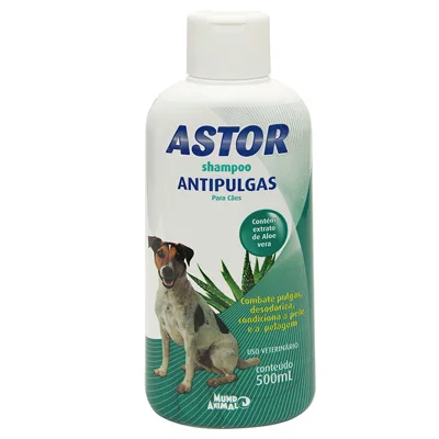 Shampoo Antipulgas Astor Mundo Animal para Cães