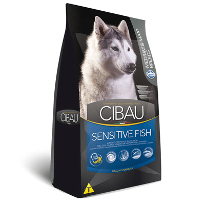 Ração Cibau Medium & Maxi Sensitive Fish para Cães Adultos de Raças Médias e Grandes - 12kg