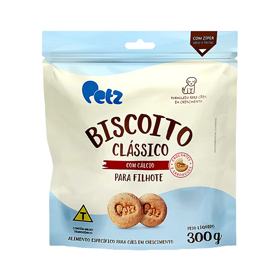 Biscoito Petz Clássico para Cães FIlhotes 300g