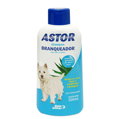 Shampoo Mundo Animal Cães e Gatos Astor Branqueado