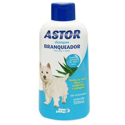 Shampoo Mundo Animal Cães e Gatos Astor Branqueador