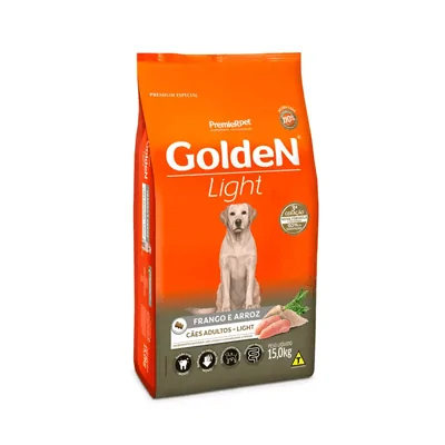Ração Golden Fórmula Light para Cães Adultos - 15kg