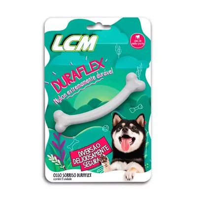 Brinquedo LCM Duraflex Osso Sorriso para Cães