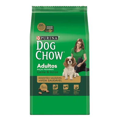 Ração Dog Chow para Cães de Raças Pequenas Sabor Carne e Arroz