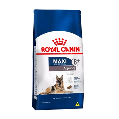 Ração Royal Canin Maxi 8+ Cães Adultos - 15kg