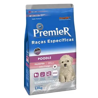 Ração Premier Raças Específicas Poodle para Cães Filhotes - 1kg