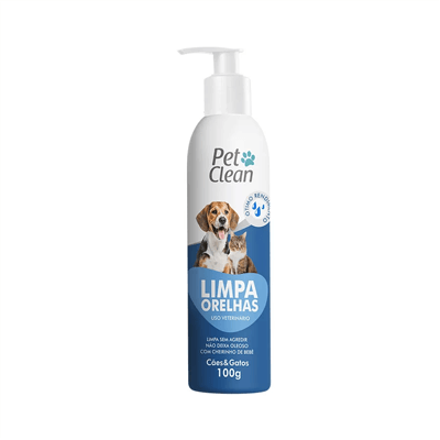 Limpador de Orelhas Pet Clean para Cães e Gatos