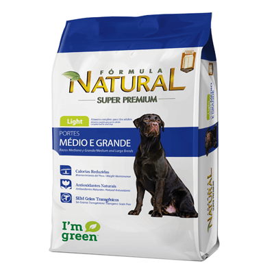 Ração Fórmula Natural para Cães Adultos de Raças Médias e Grandes Light 14kg