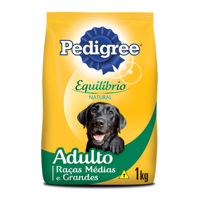 Ração Pedigree Equilíbrio Natural para Cães Adultos de Raças Médias e Grandes