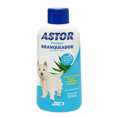 Shampoo Mundo Animal Cães e Gatos Astor Branqueador