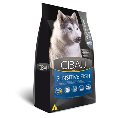 Ração Cibau Medium & Maxi Sensitive Fish para Cães Adultos de Raças Médias e Grandes - 12kg