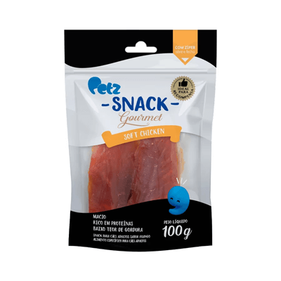 Snack Petz Gourmet Soft Chicken para Cães 100g