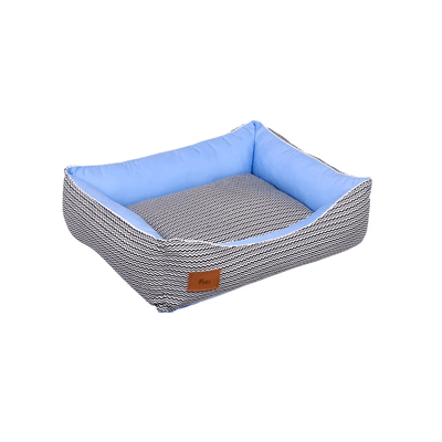 Cama Chevron Petz para Cães Azul