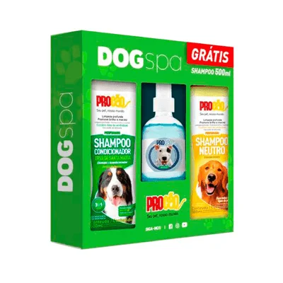 Kit Dogs Procão para Cães Shampoo, Colônia e Condicionador