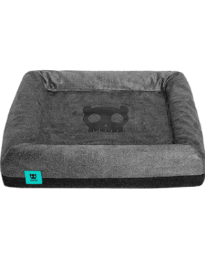 cachorro-terra-nova-cama-zeedog-skull-zeebed-preta-para-caes