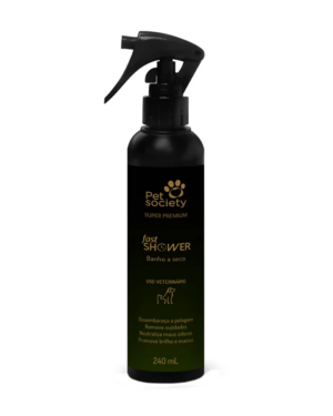 banho-a-seco-pet-society-fast-shower-para-caes-e-gatos