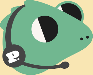 Mascote Petz com headset de atendimento