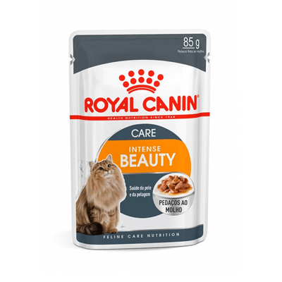 Ração Úmida Royal Canin Intense Beauty para Gatos Adultos 85g
