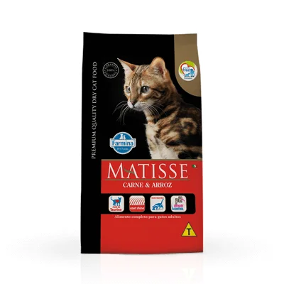 Ração Farmina Matisse para Gatos Adultos Sabor Carne e Arroz

