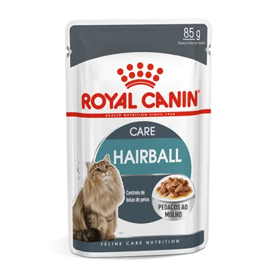 Ração Úmida Royal Canin Feline - Gatos Adultos Sachê Hairball Care - 85g