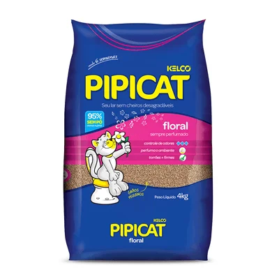 Pipicat 12 kg - Areia Higiênica Multicat para Gatos