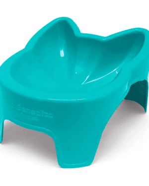 comedouro-alto-de-plastico-para-gatos-sao-benedito-pet-verde-240ml-1
